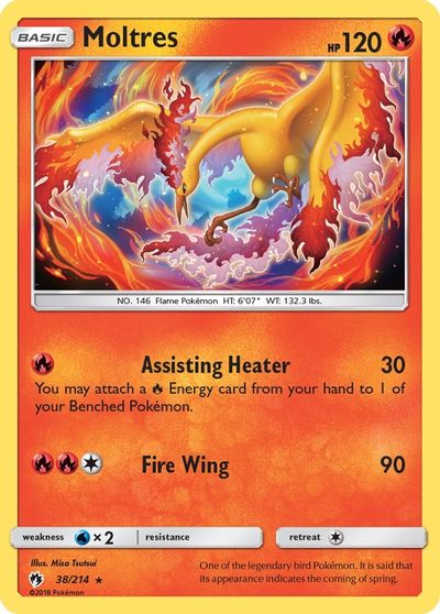 Moltres - 38/214 - Rare